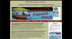 Desktop Screenshot of mnfishingpros.com