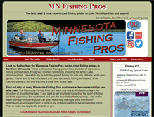 Tablet Screenshot of mnfishingpros.com